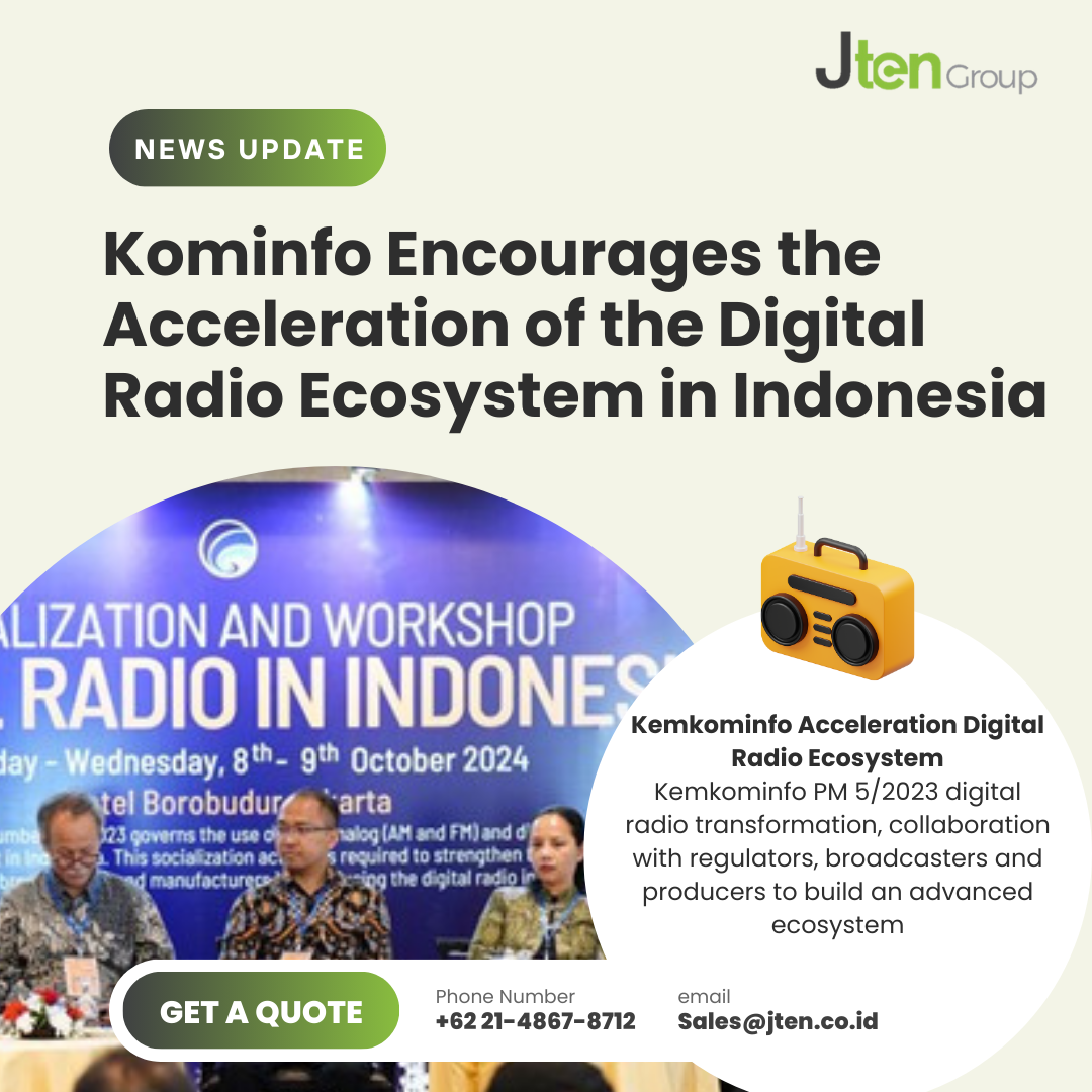 Ministry of Communication and Information Encourages Acceleration of Digital Radio Ecosystem in Indonesia    