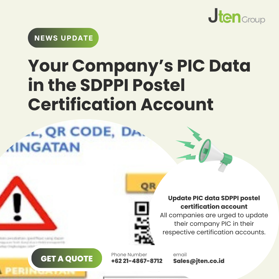 Update Your Company’s PIC Data in the SDPPI Postel Certification Account