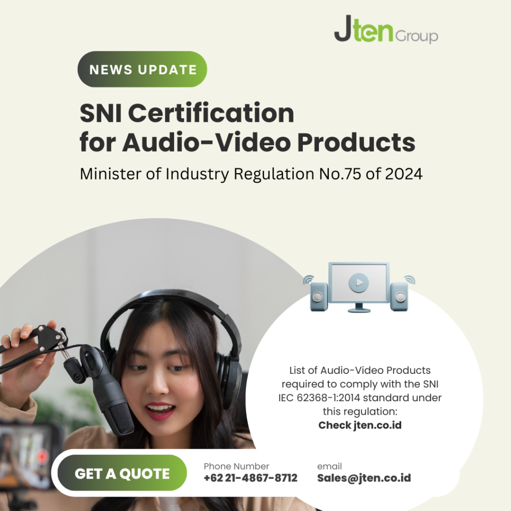 Mandatory SNI for Audio Video Products: Permenperin No. 75 of 2024 Officially in Effect