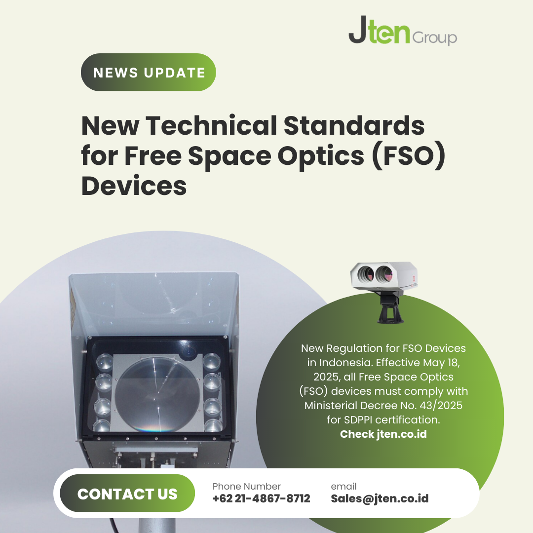 New Technical Standards for Free Space Optics (FSO) Devices