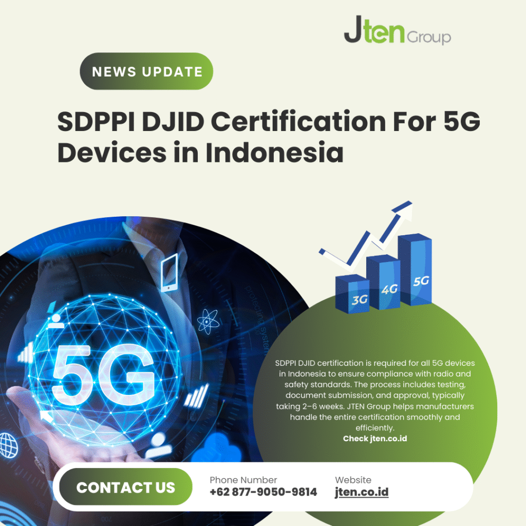 SDPPI DJID Certification For 5G Devices in Indonesia