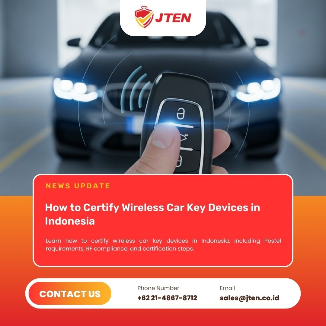 How to Certify Wireless Car Key Devices in Indonesia